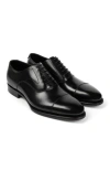 Anthony Veer Regent Cap-toe Oxford In Obsidian Black