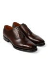 Anthony Veer Regent Cap-toe Oxford In Vintage Amber Tan