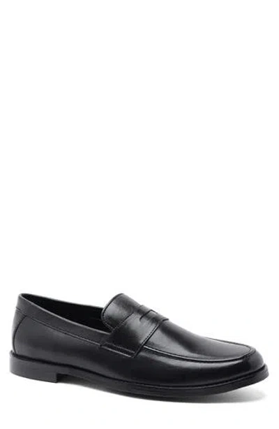 Anthony Veer Sherman Penny Loafer In Black