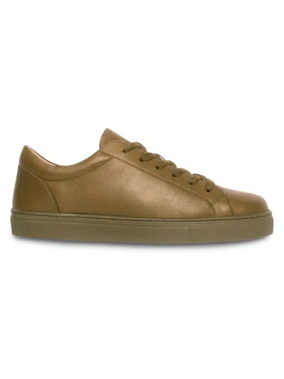 Anthony Veer Women's Emily Leather Low Top Sneakers In Olive