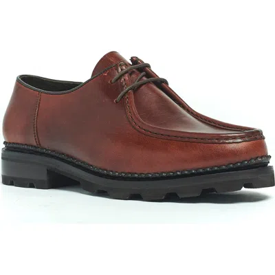Anthony Veer Wright Moc Lace-up Boot In Maroon