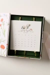 Anthropologie 2026 Classic Calendar With Easel In White