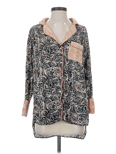 Pre-owned Anthropologie 3/4 Sleeve Blouse In Gray