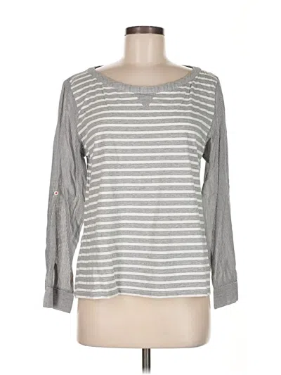 Pre-owned Anthropologie 3/4 Sleeve T-shirt In Gray