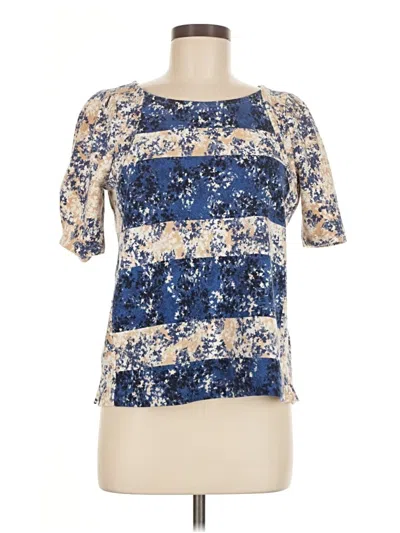 Pre-owned Anthropologie 3/4 Sleeve T-shirt In Blue