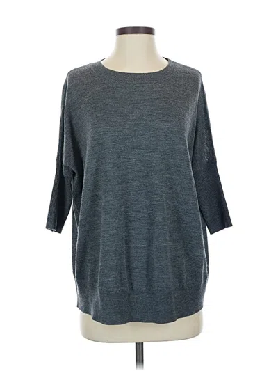 Pre-owned Anthropologie 3/4 Sleeve T-shirt In Gray