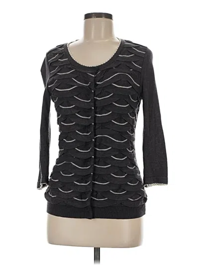 Pre-owned Anthropologie 3/4 Sleeve T-shirt In Gray