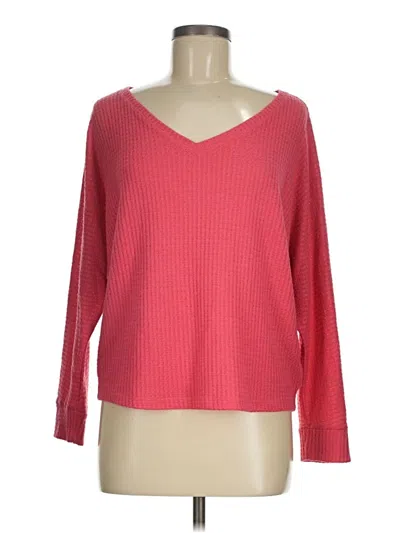 Pre-owned Anthropologie 3/4 Sleeve T-shirt In Pink