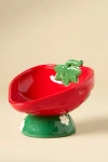 Anthropologie 3d Fruit Cat Food Bowl In Green