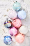 Anthropologie 4" Shining Ball Ornaments, Set Of 9 In Multi
