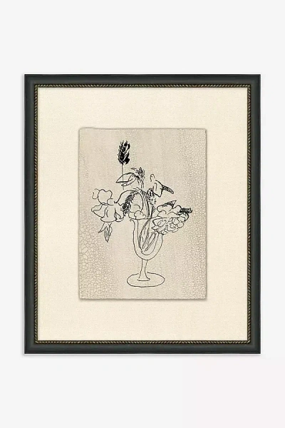 Anthropologie A Cup Of Flowers Wall Art In Neutral