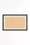 Anthropologie A Kiss Sketch Wall Art