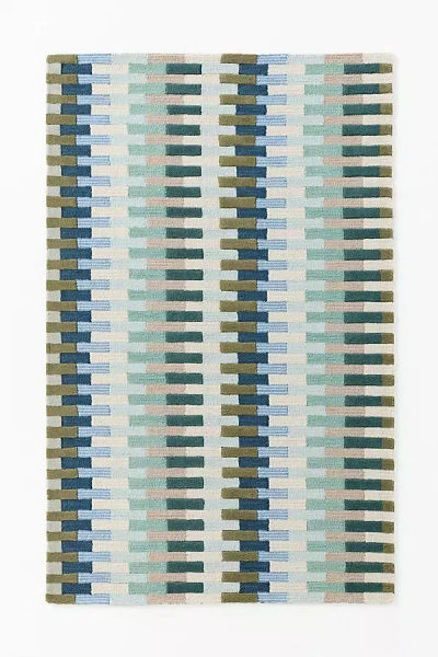 Anthropologie Acer Tufted Wool Geometric Rug In Multi