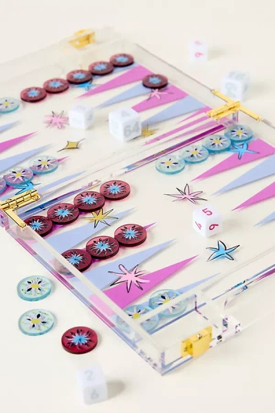 Anthropologie Acrylic Print Backgammon In Multi