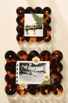 Anthropologie Acrylic Scalloped Picture Frame In Orange