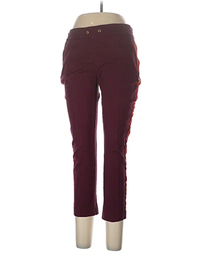 Pre-owned Anthropologie Active Pants In Burgundy