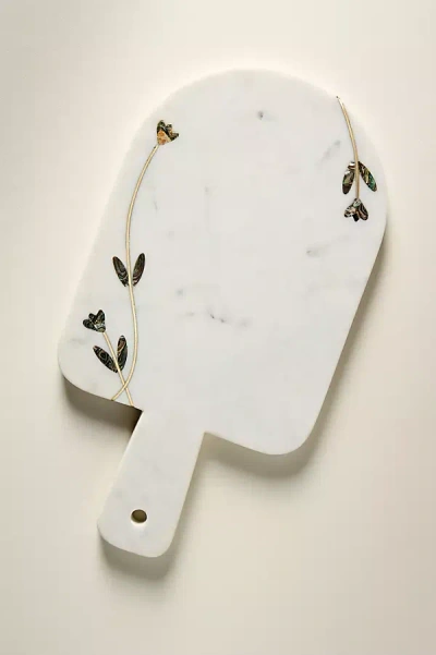 Anthropologie Addie Small Marble Board In White