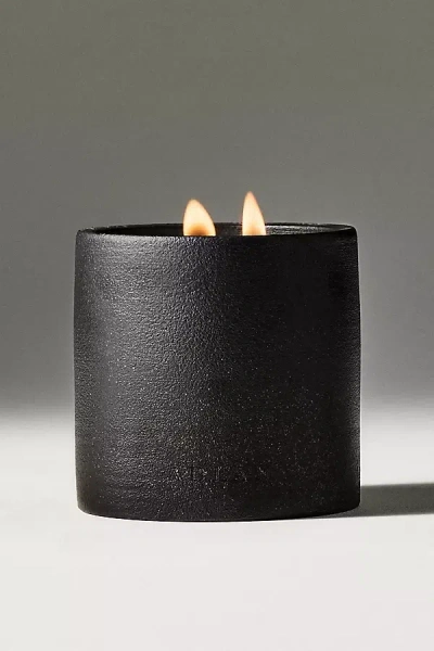 Anthropologie Adlan Fragrances Fresh Mint Condition Graphite Stoneware Candle In Black