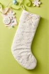Anthropologie Akoya Pearl Stocking In Neutral