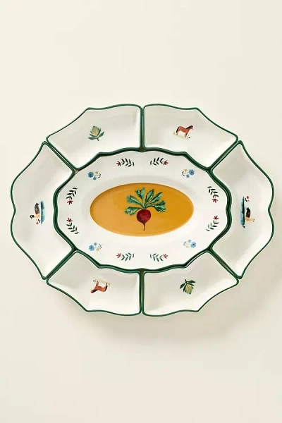 Anthropologie Alana Modular Stoneware Platter In Multi