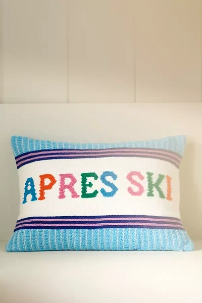 Anthropologie Alden Embroidered Cotton Pillow