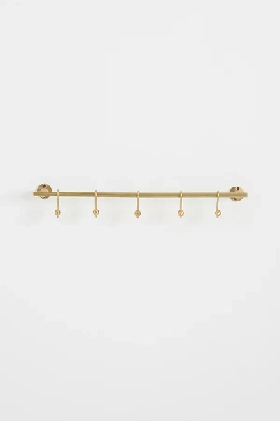 Anthropologie Aldina Fluted Kitchen Utensil Rack In Gold
