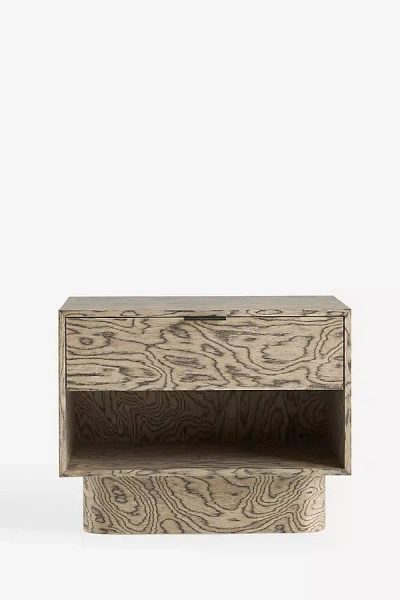 Anthropologie Aletta Oak Open Nightstand In Neutral