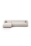Anthropologie Alexander 105" Performance Linen 2-piece L-shaped Sectional