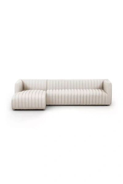 Anthropologie Alexander 105" Performance Linen 2-piece L-shaped Sectional