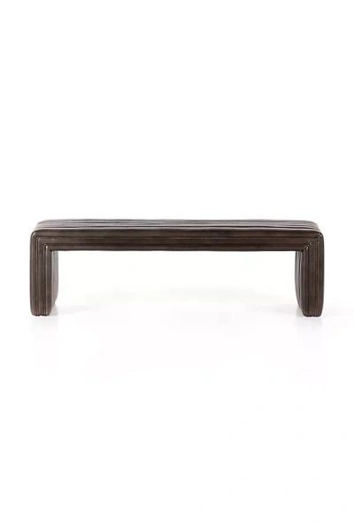 Anthropologie Alexander Leather Bench