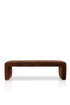 Anthropologie Alexander Velvet Bench In Brown