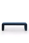 Anthropologie Alexander Velvet Bench In Blue