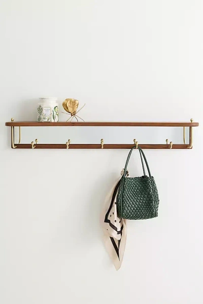 Anthropologie Alexandria Hook Rack In Brown