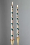 Anthropologie Alexandria Taper Candles, Set Of 2 In White