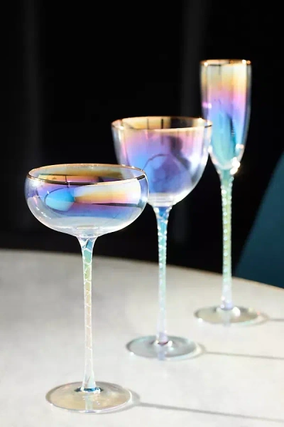 Anthropologie Alta Coupe Glasses Set of 4