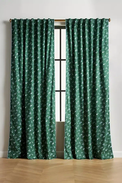 Anthropologie Alva Curtain In Green