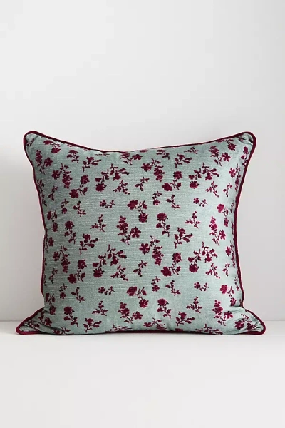 Anthropologie Alva Cushion In Blue