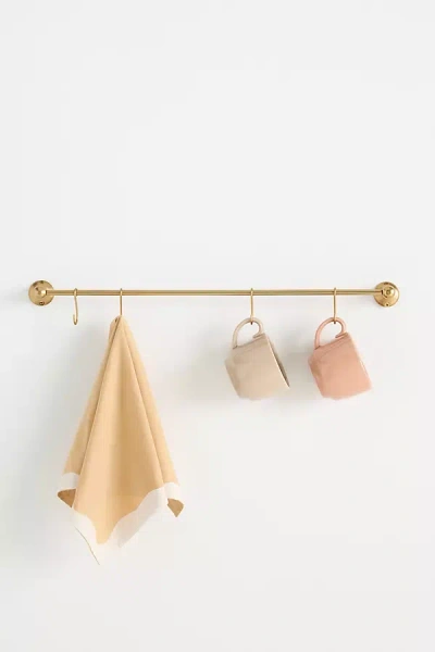 Anthropologie Amara Brass Utensil Rail In Gold