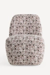 Anthropologie Amelia Block-print Linen Cotton Slipper Chair