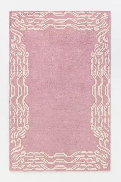 Anthropologie Amelia Hand-tufted Wool Rug In Pink
