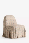 Anthropologie Amelia Woven Cotton Slipcover In Neutral