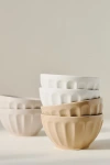 Anthropologie The Latte Stoneware Cereal Bowls, Assorted Set Of 6: Amelie Edition In Neutral
