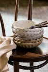 Anthropologie The Latte Stoneware Pasta Bowls, Assorted Set Of 6: Amelie Edition