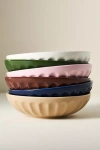 Anthropologie Amelie Assorted Latte Pasta Bowls, Set Of 6