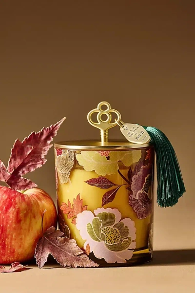 Anthropologie Amelie Fruity Honeycrisp Oakwood Lidded Glass Candle In Multi