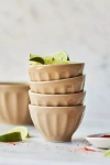 Anthropologie Amelie Latte Mini Bowls, Set Of 4 In Neutral