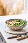 Anthropologie The Latte Stoneware Pasta Bowls, Set Of 4: Amelie Edition In Neutral