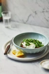 Anthropologie Amelie Latte Portuguese Stoneware Pasta Bowls, Set Of 4 In Green