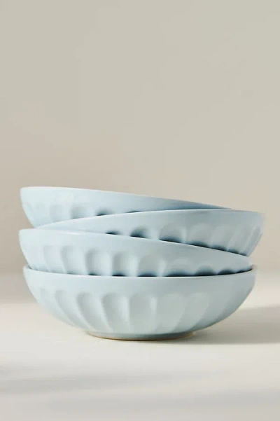 Anthropologie Amelie Latte Pasta Bowls, Set Of 4