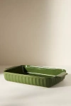 Anthropologie Amelie Latte Portuguese Baking Dish In Green